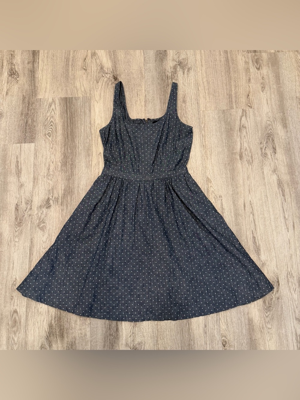 GAP Chambray Polka Dot Sleeveless Dress Size‎ 4